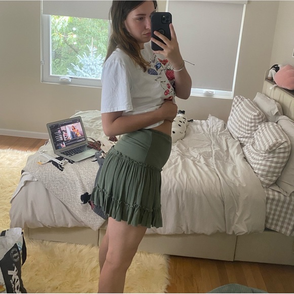 PRINCESS POLLY GREEN SKIRT - Picture 3 of 5